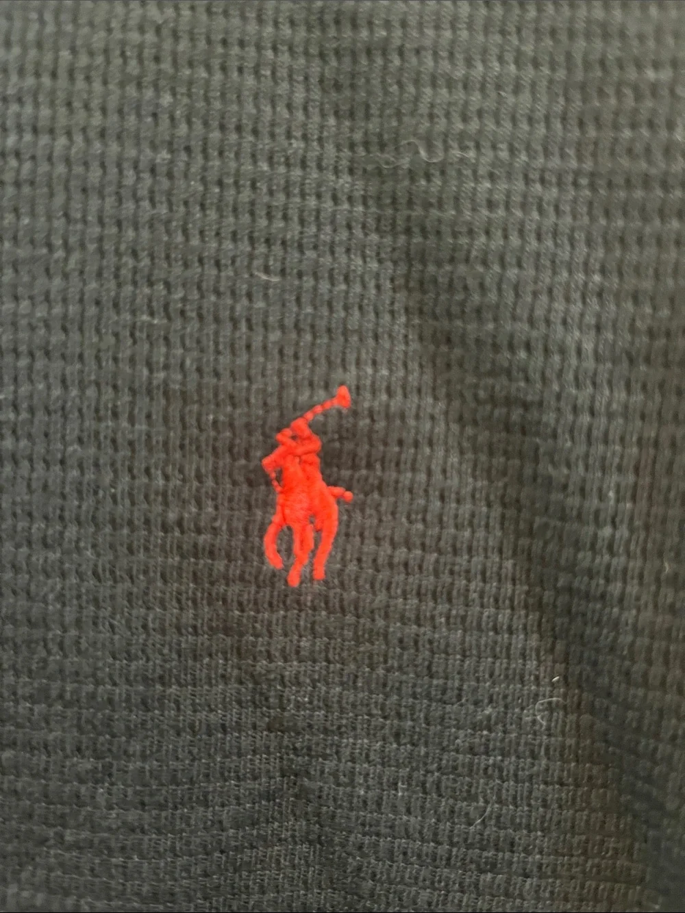 Polo by Ralph Lauren Black Long Sleeve Sleepwear with Red Pony